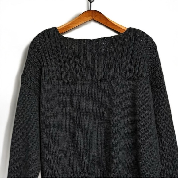 🌻LUCKY BRAND Black Textured Pullover Sweater Size XL - Picture 8 of 11